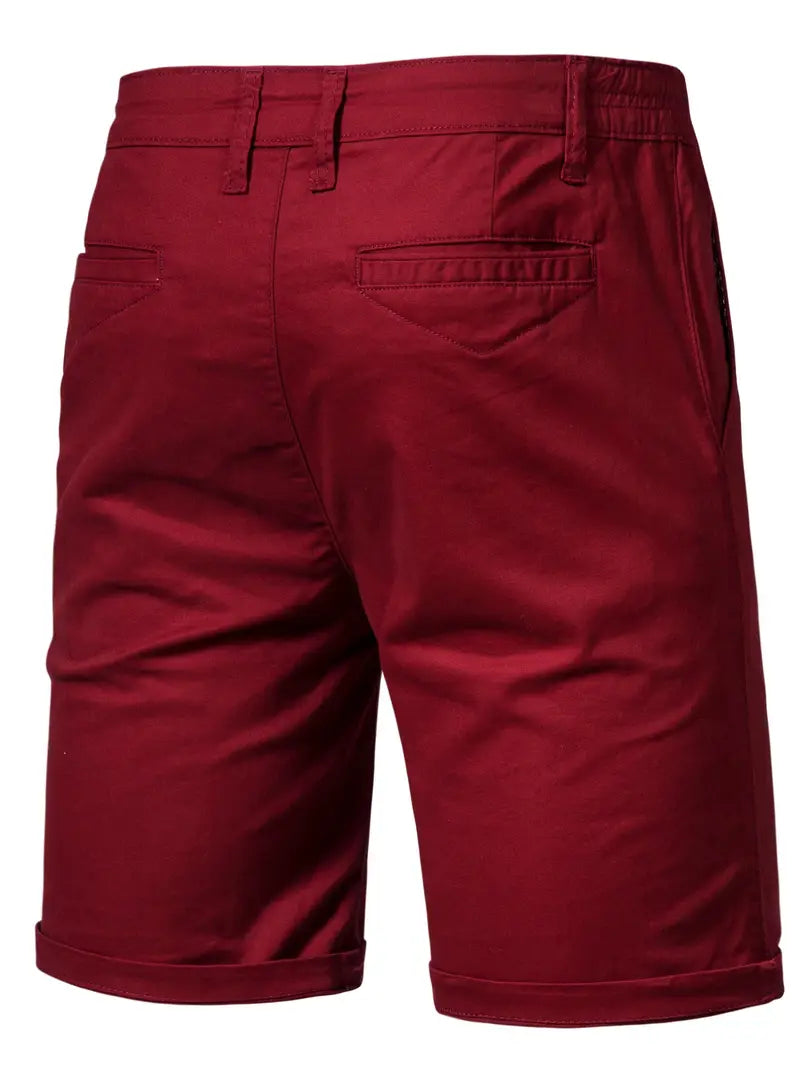 Easy-Waist Chino Turn-Up Shorts