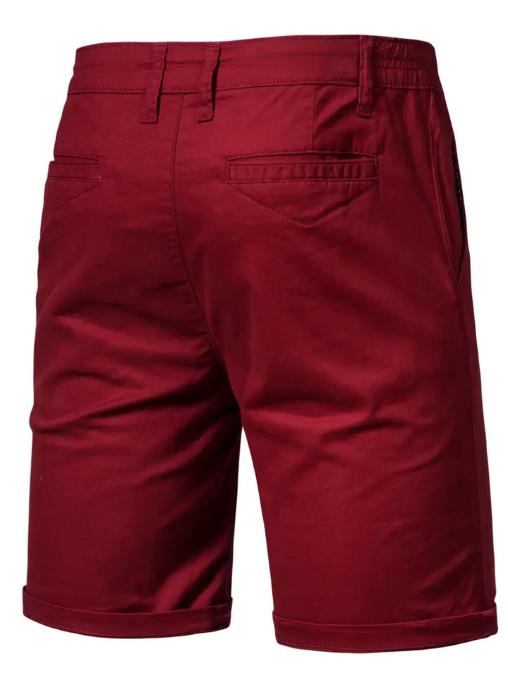 Easy-Waist Chino Turn-Up Shorts