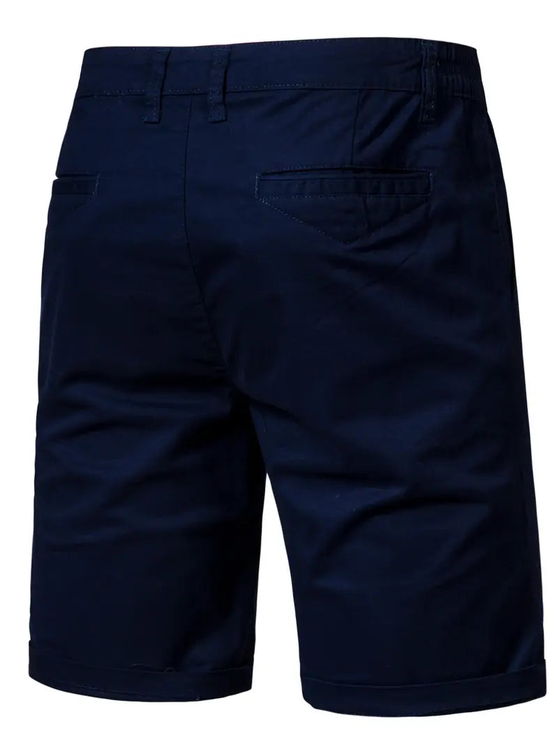 Easy-Waist Chino Turn-Up Shorts