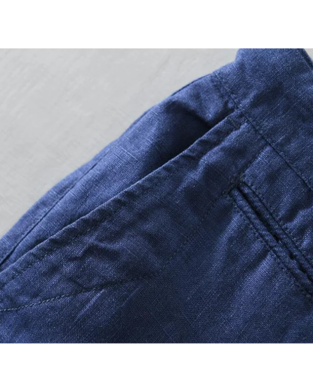 Flat-Front Linen Turn-Up Shorts