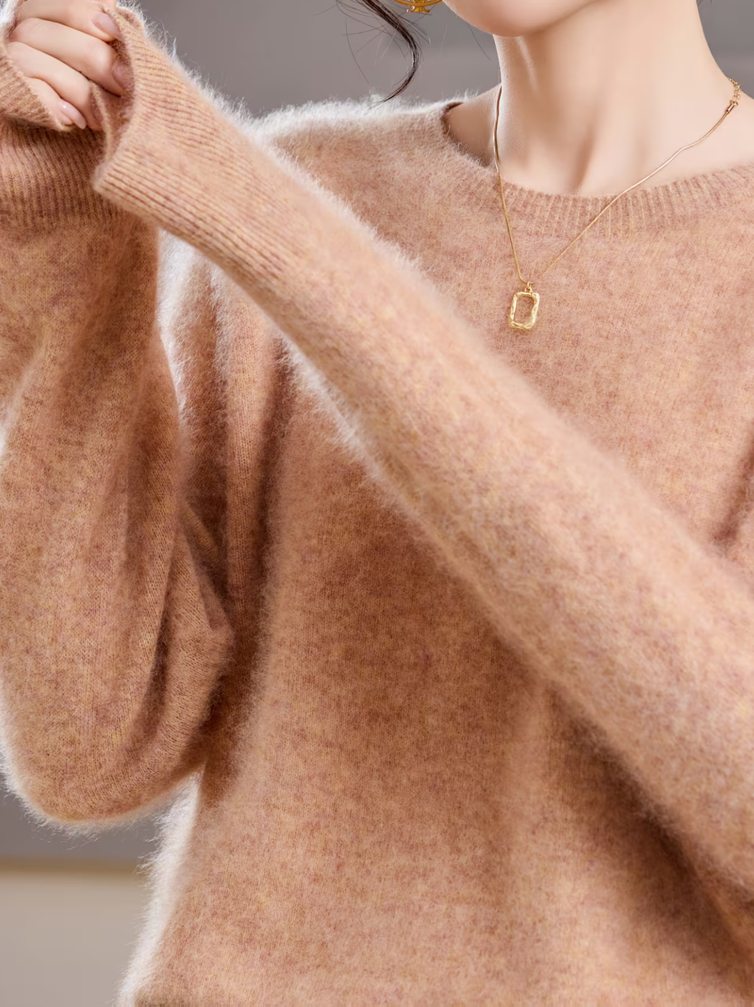 Brushed Cashmere Crew-Neck Jumper