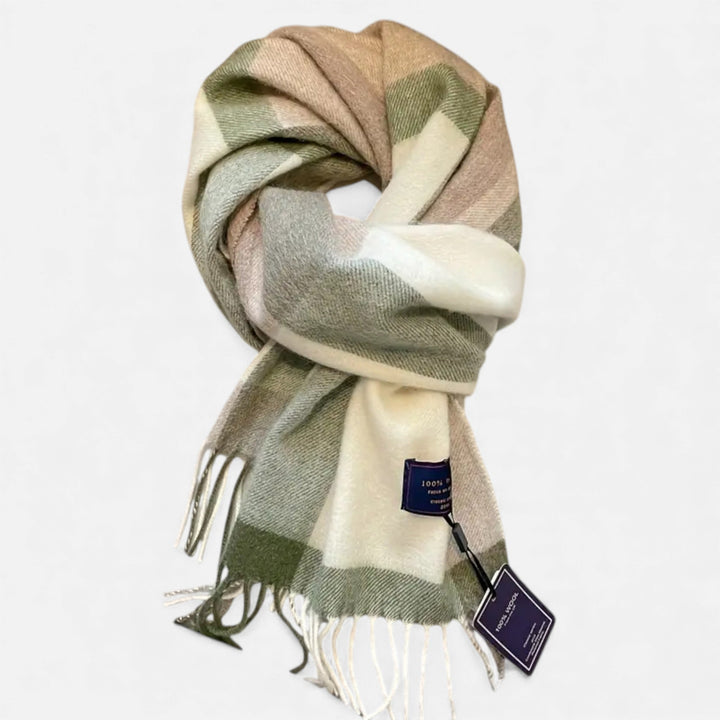 Checked Wool Scarf