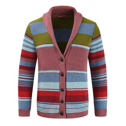 Striped Cosy Wool Cardigan