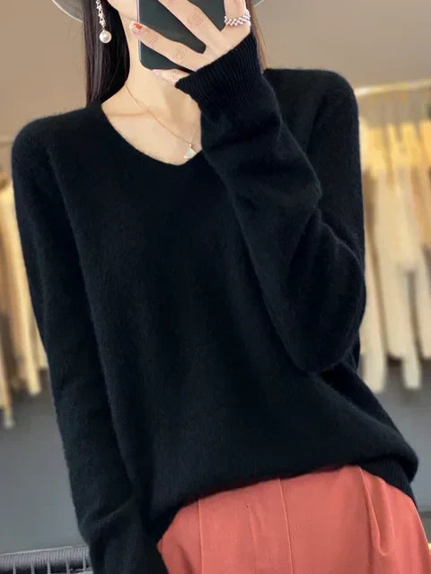 Cashmere V-Neck Jumper