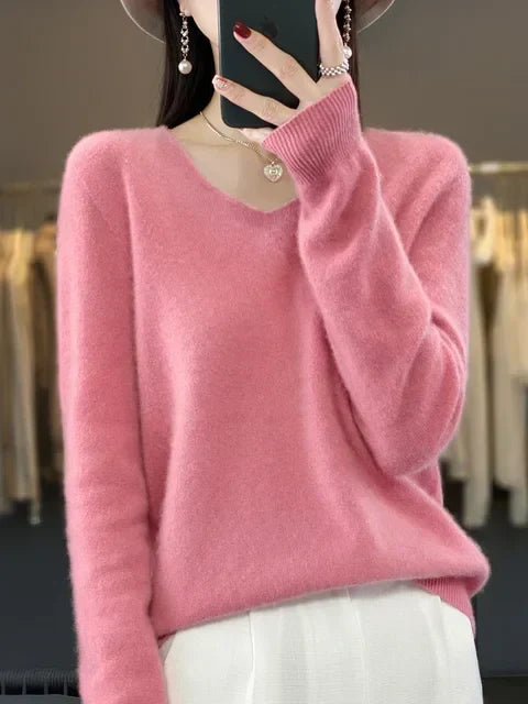 Cashmere V-Neck Jumper