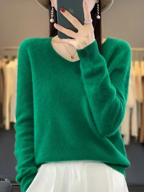 Cashmere V-Neck Jumper