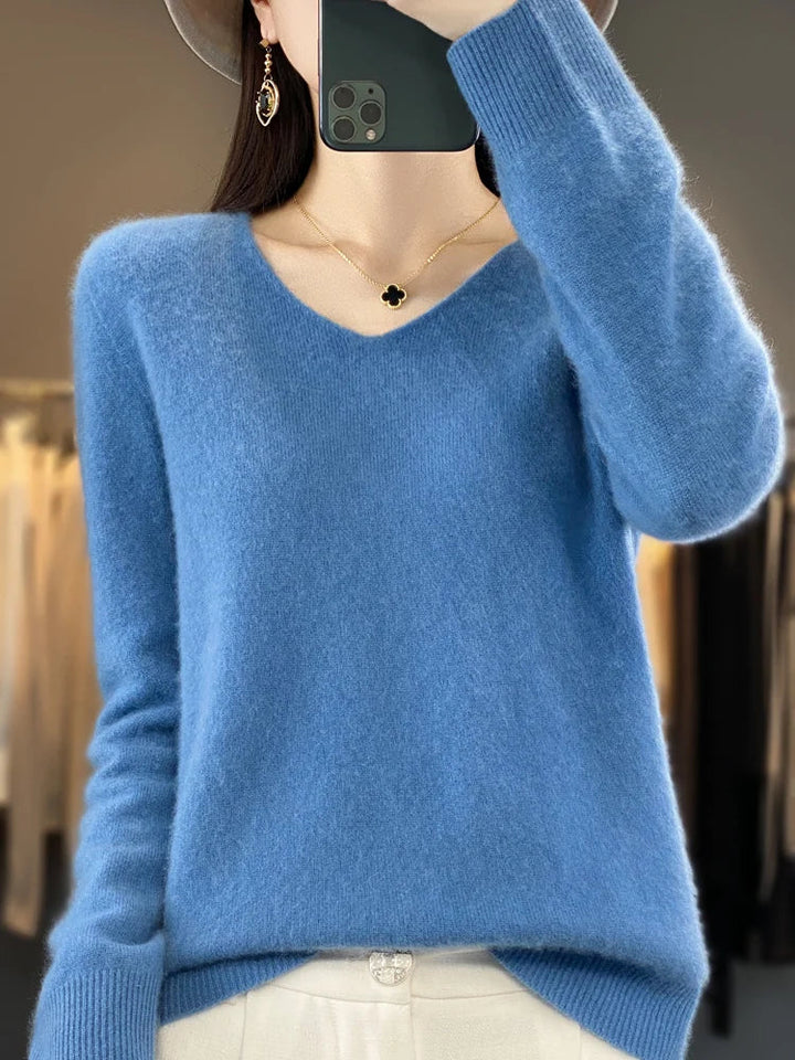Cashmere V-Neck Jumper