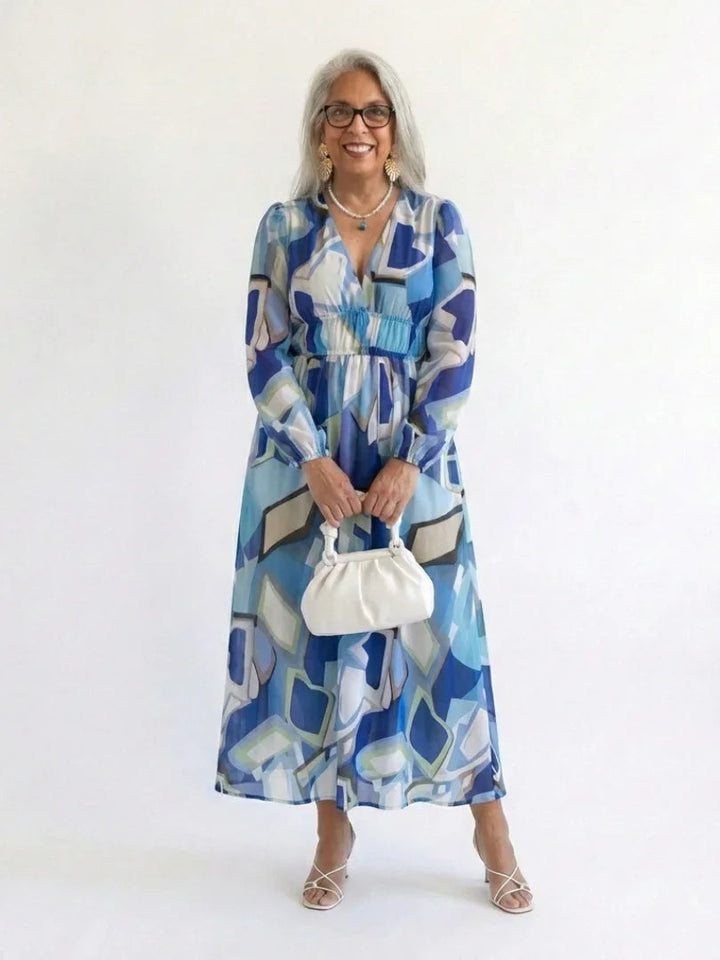 Althea | Long Sleeve Floral Maxi Dress