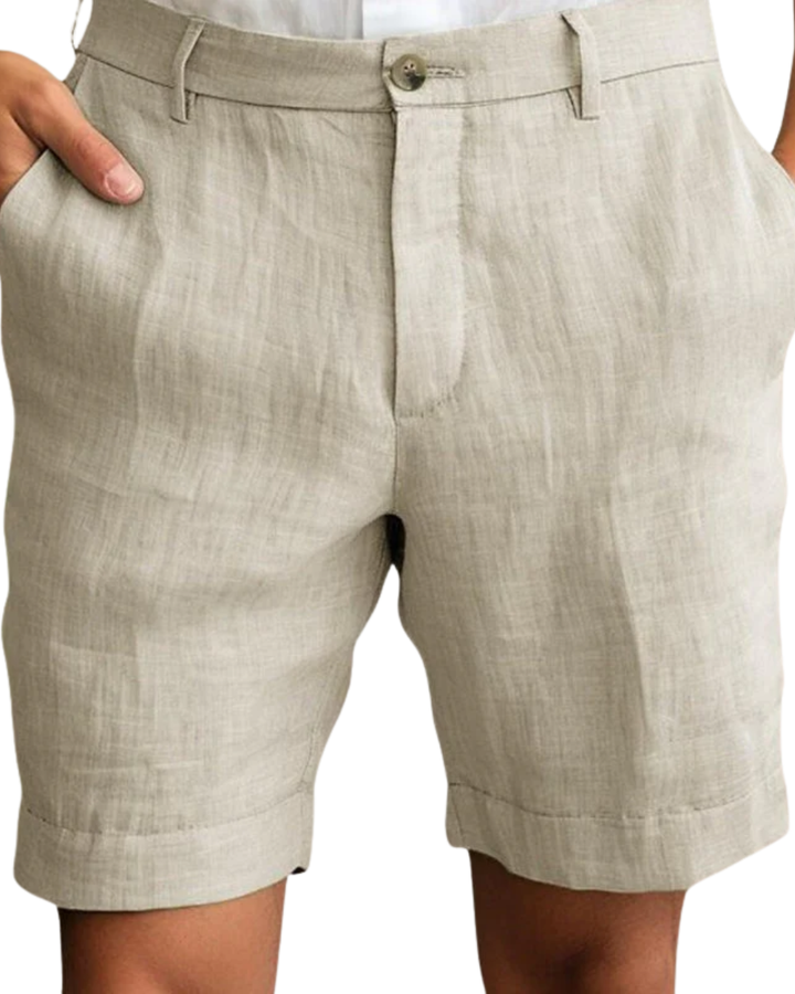 Knee-Length Linen Walk Shorts