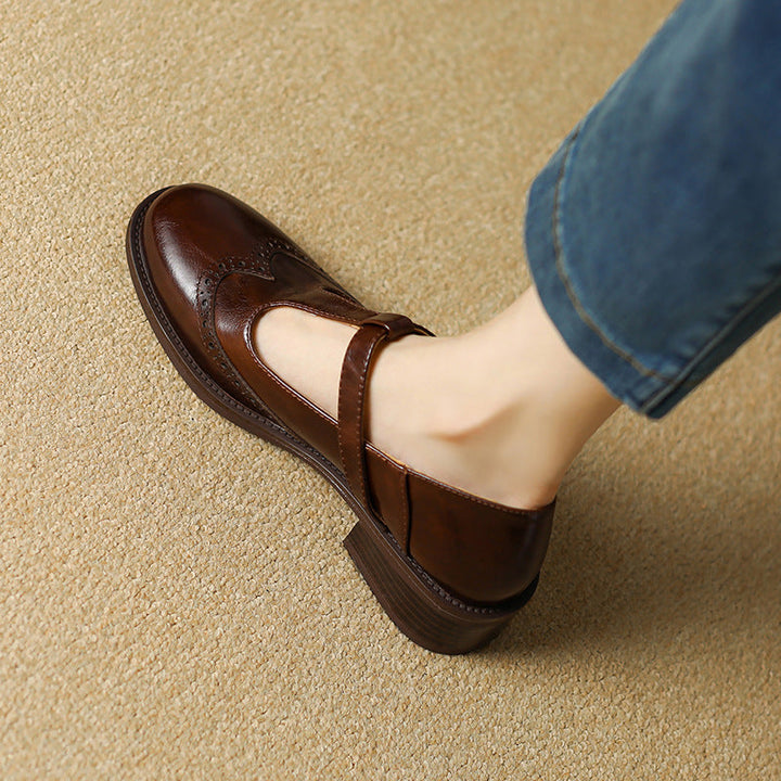 Brogue T-Bar Mary Janes