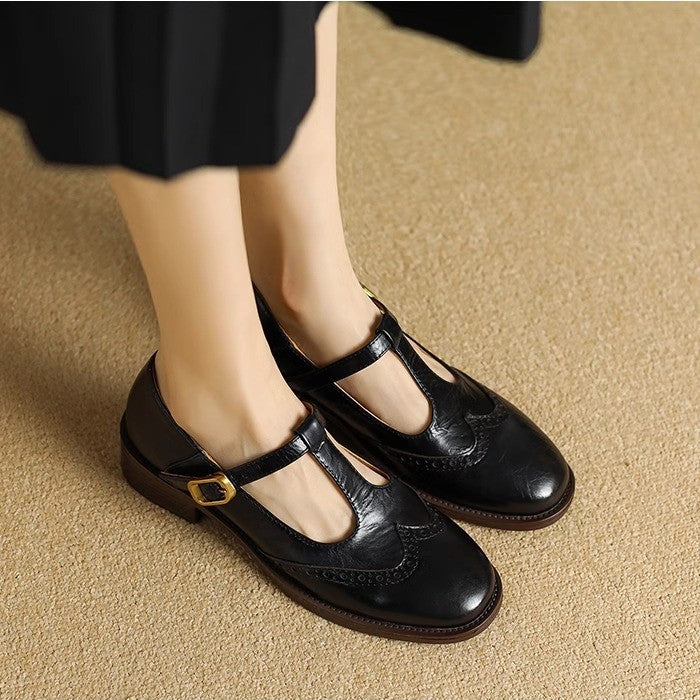 Brogue T-Bar Mary Janes
