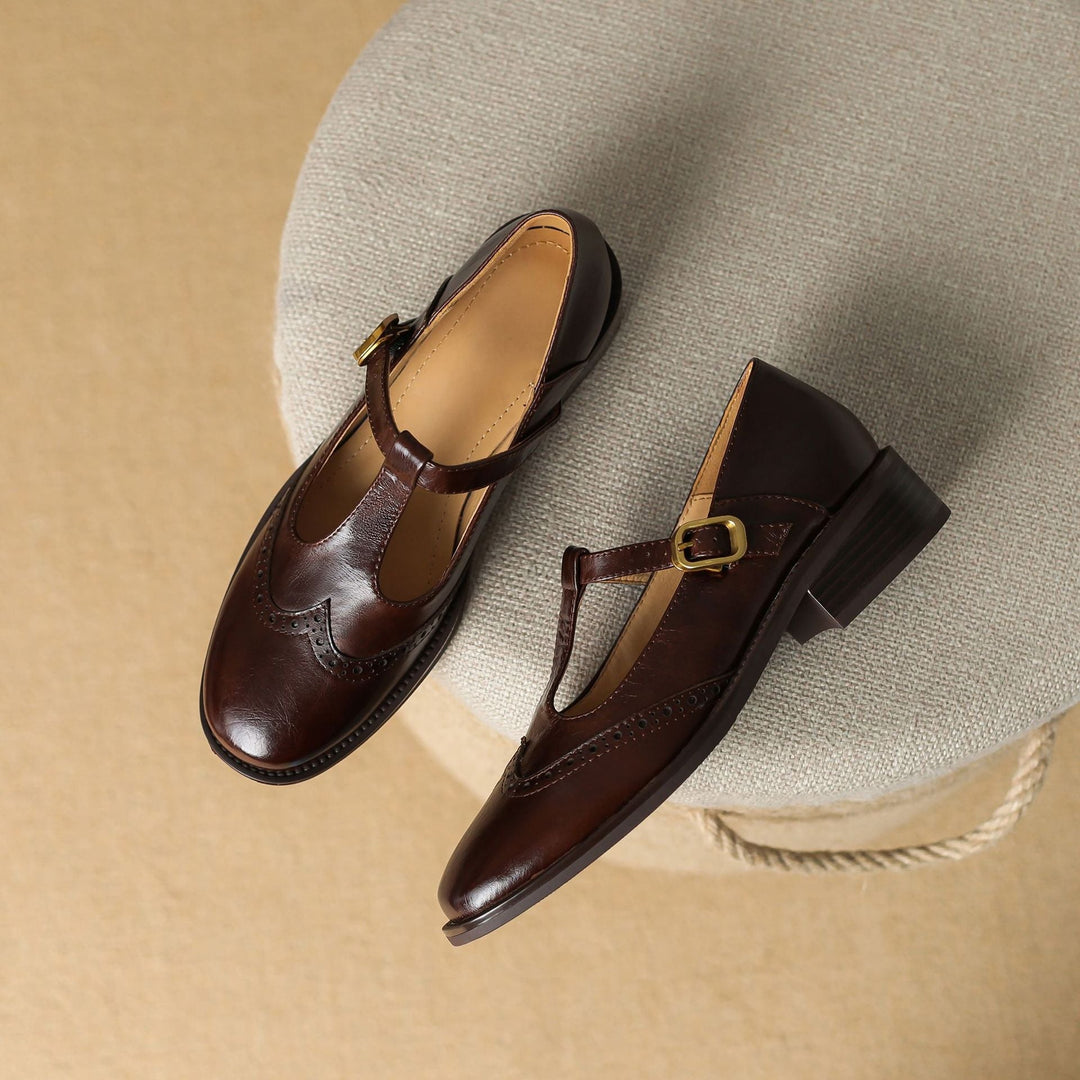 Brogue T-Bar Mary Janes
