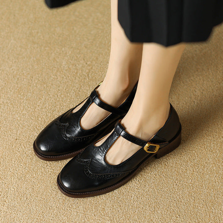Brogue T-Bar Mary Janes