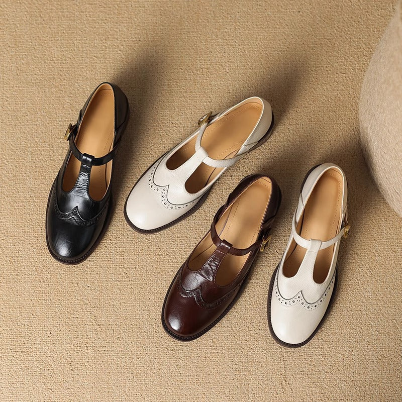 Brogue T-Bar Mary Janes