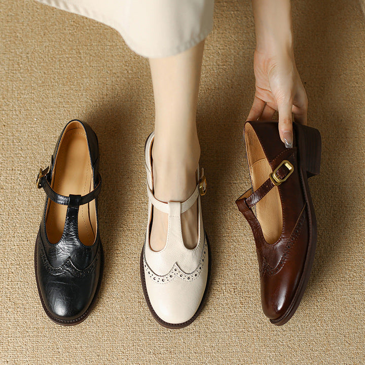 Brogue T-Bar Mary Janes