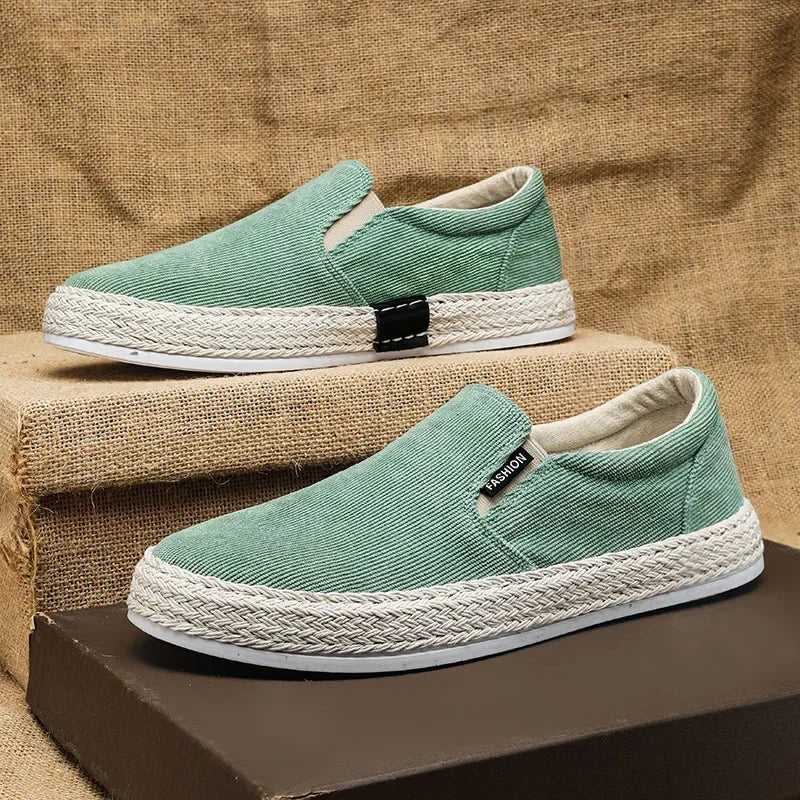 Elegant Canvas Slip-On Shoes