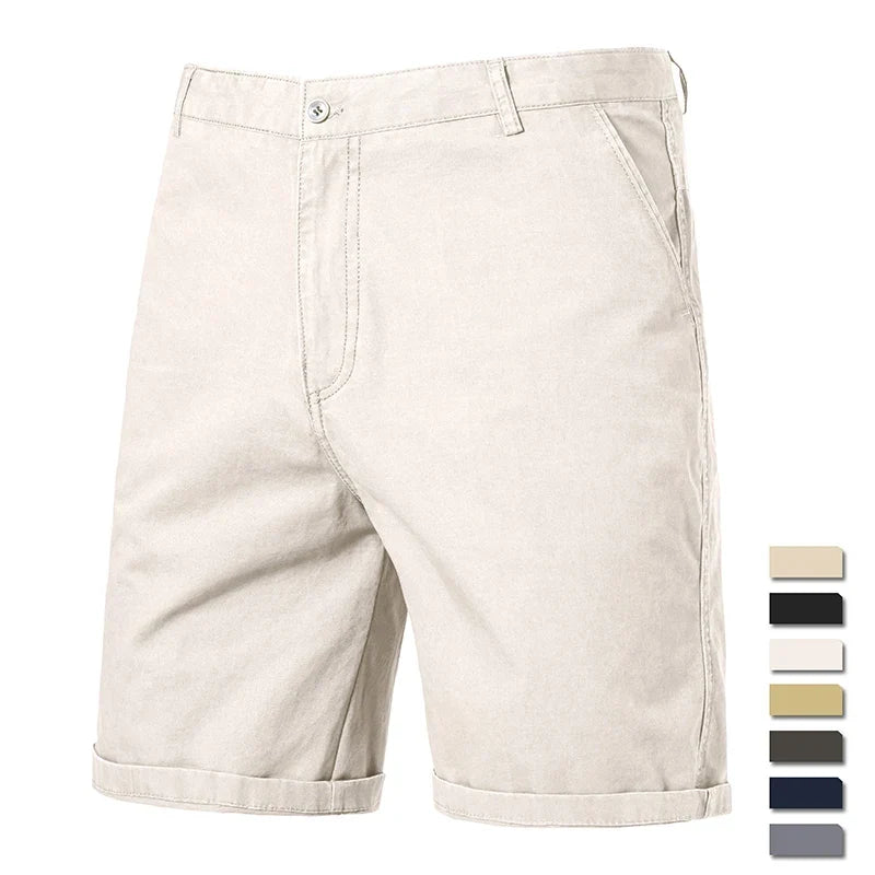 Classic Stretch Chino Turn-Up Shorts