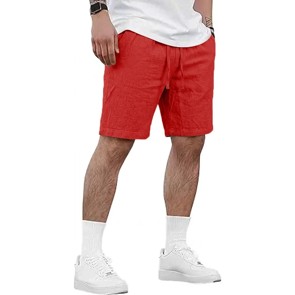Pure Linen Drawstring Shorts