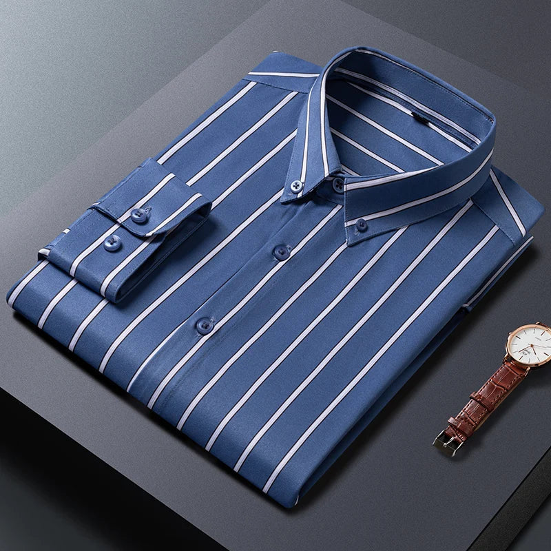Elegant Striped Men's Shirt