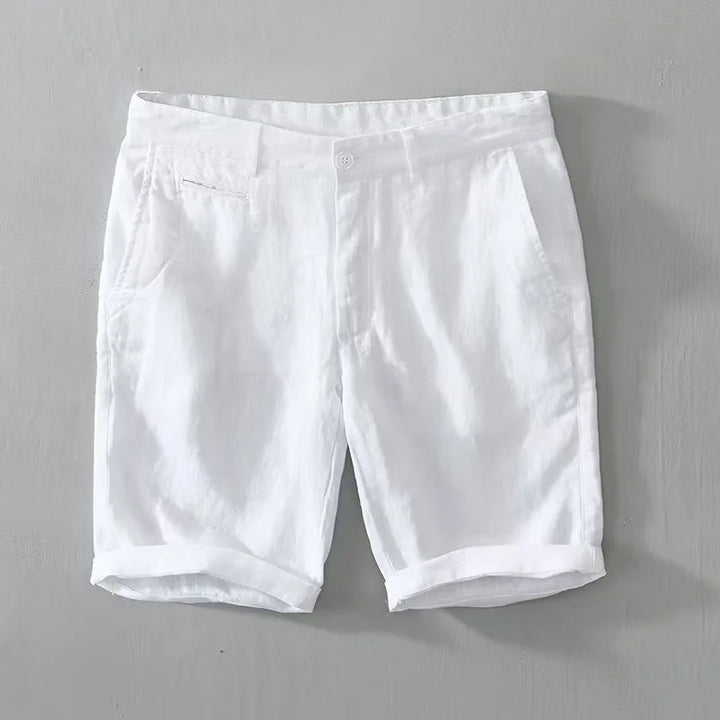 Classic Linen Turn-Up Shorts
