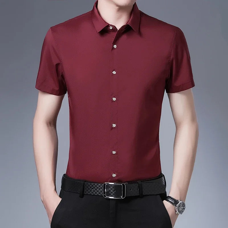 Business Casual Short-Sleeved Shirt
