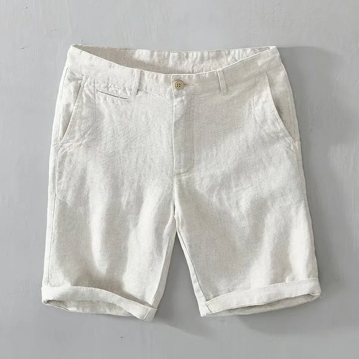 Classic Linen Turn-Up Shorts
