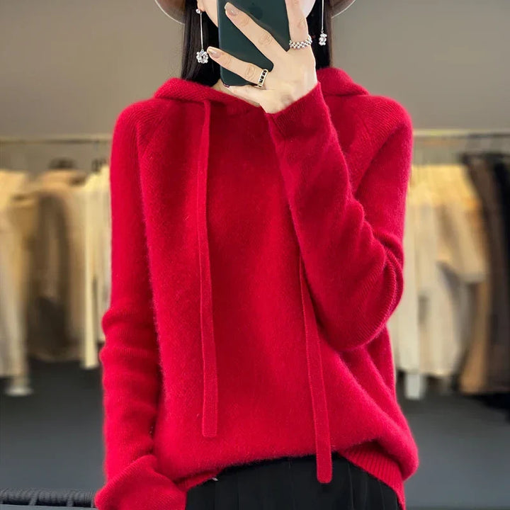 Hooded Merino Wool Jumper