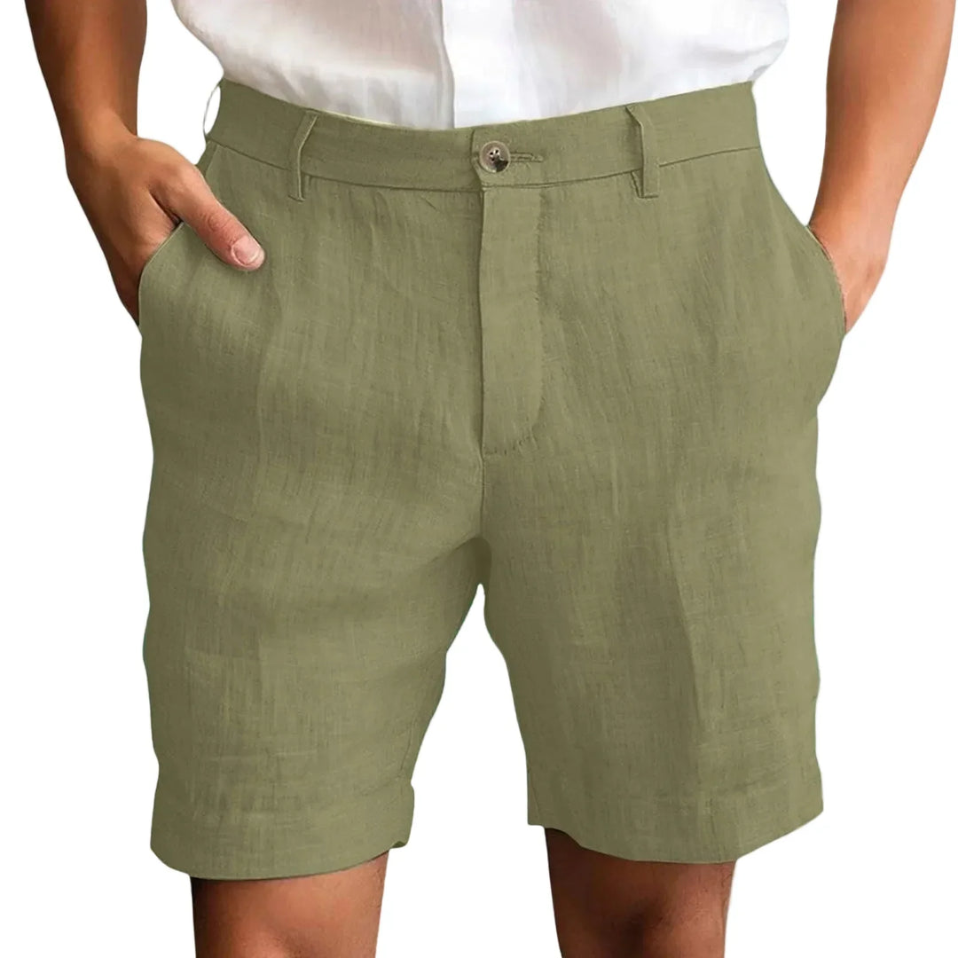 Classic Tailored Linen Shorts
