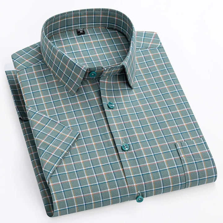 Short-Sleeved Cotton Shirt