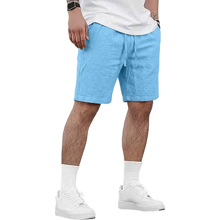 Pure Linen Drawstring Shorts