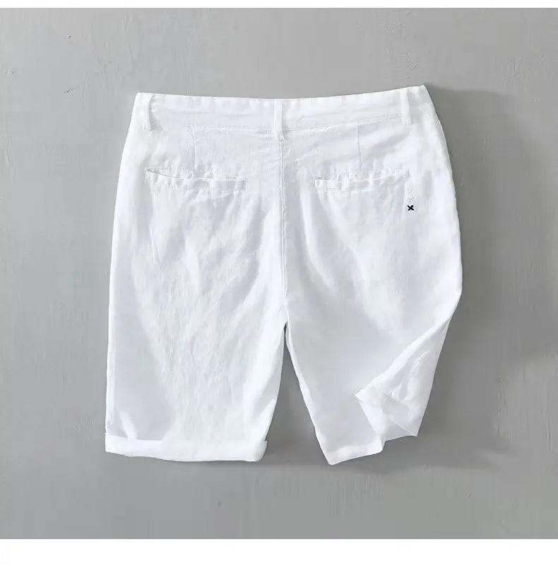 Classic Linen Turn-Up Shorts