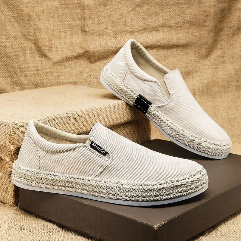 Elegant Canvas Slip-On Shoes
