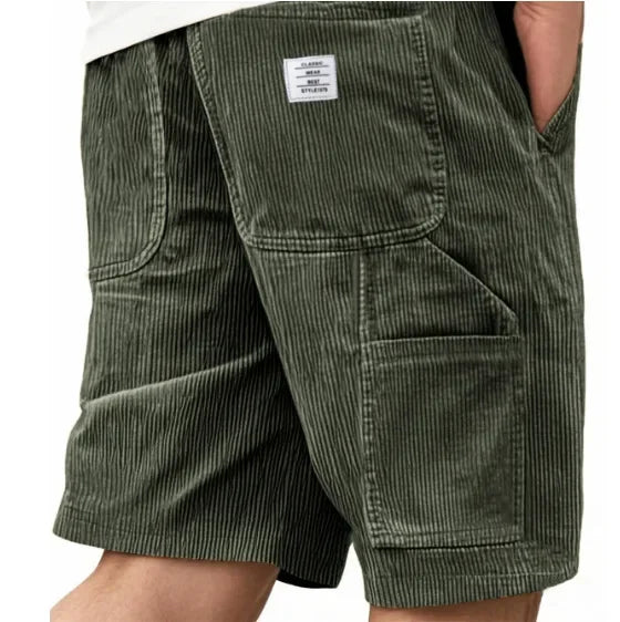 Corduroy Utility Cargo Shorts