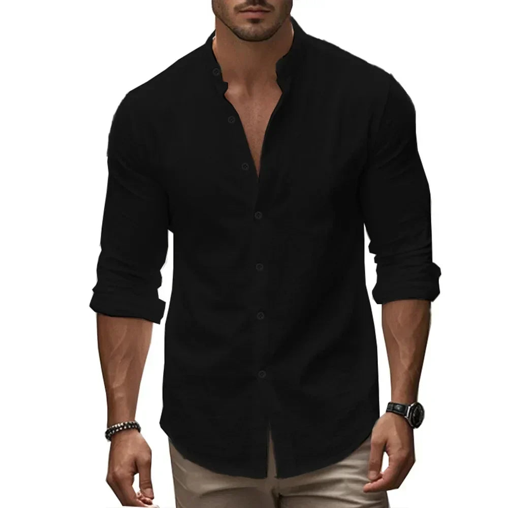 Casual Cotton Linen Summer Shirt