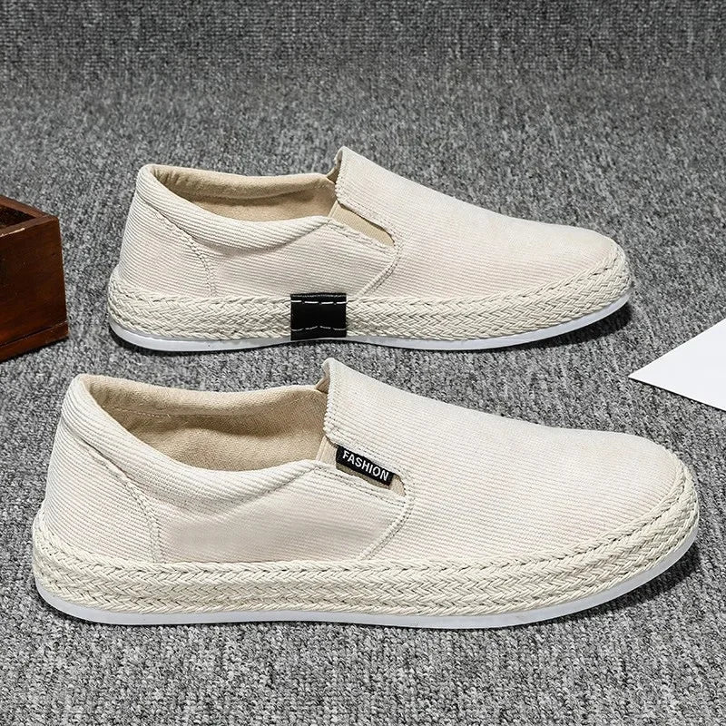 Elegant Canvas Slip-On Shoes