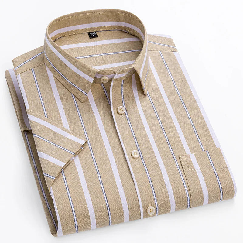 Short-Sleeved Cotton Shirt