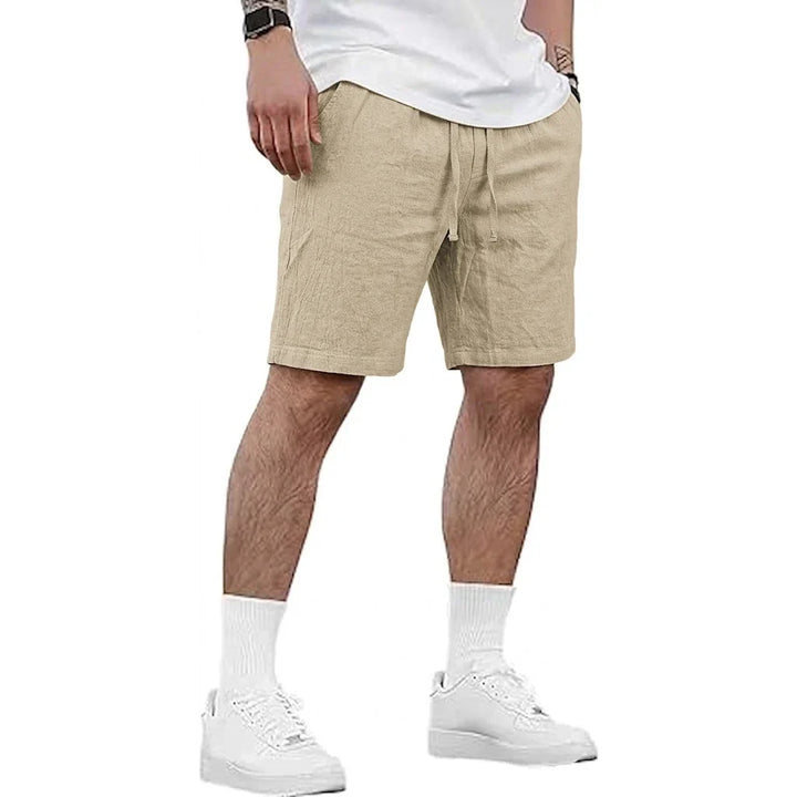 Pure Linen Drawstring Shorts
