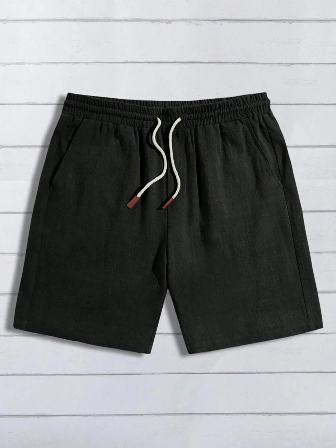 Relaxed Linen Drawstring Shorts
