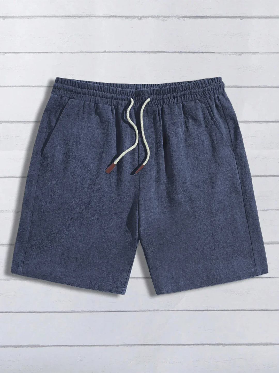 Relaxed Linen Drawstring Shorts
