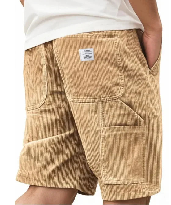 Corduroy Utility Cargo Shorts