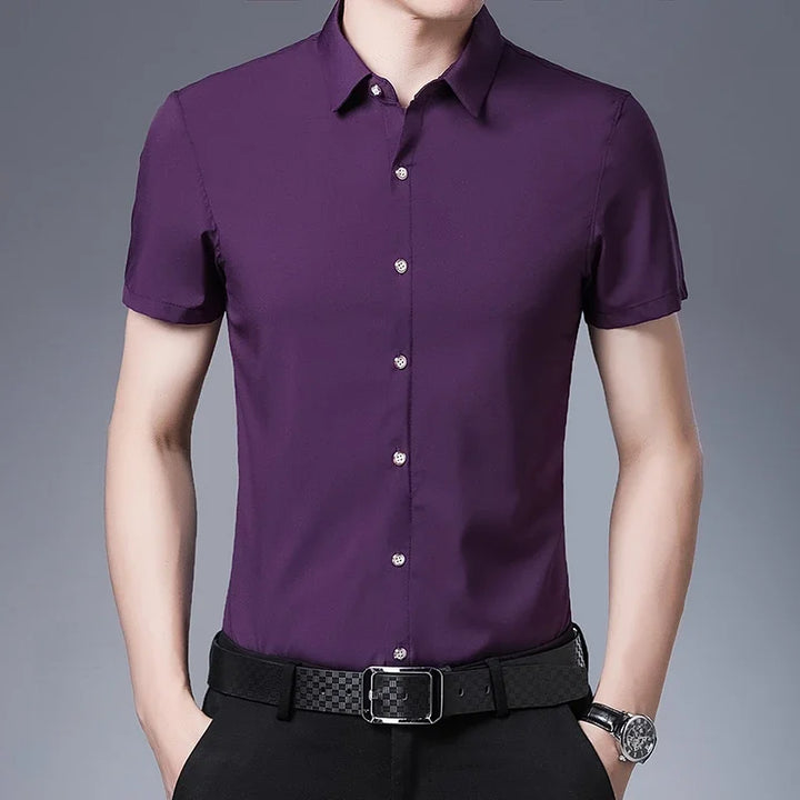 Business Casual Short-Sleeved Shirt