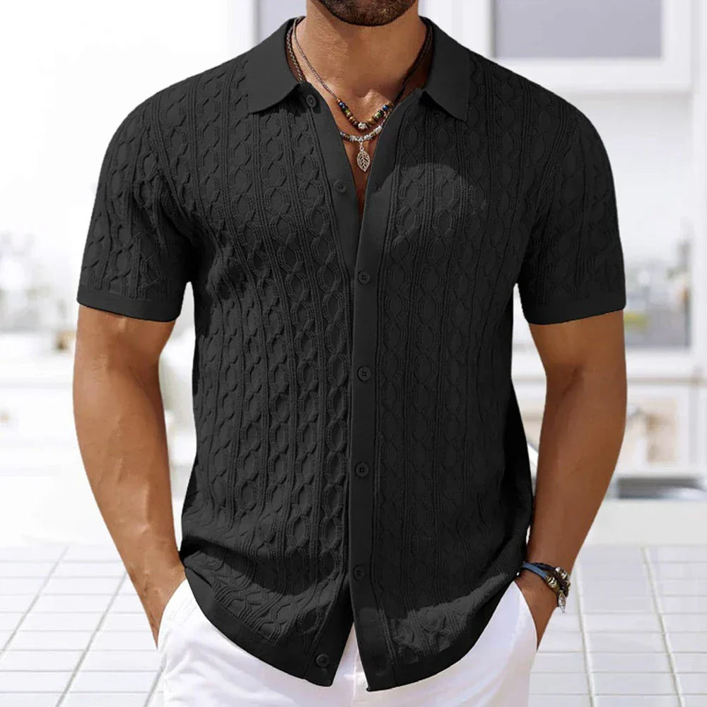 Button-Up Polo Shirt