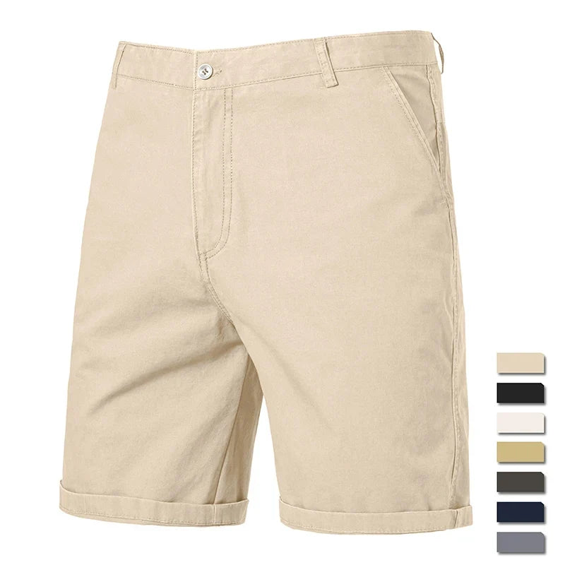 Classic Stretch Chino Turn-Up Shorts