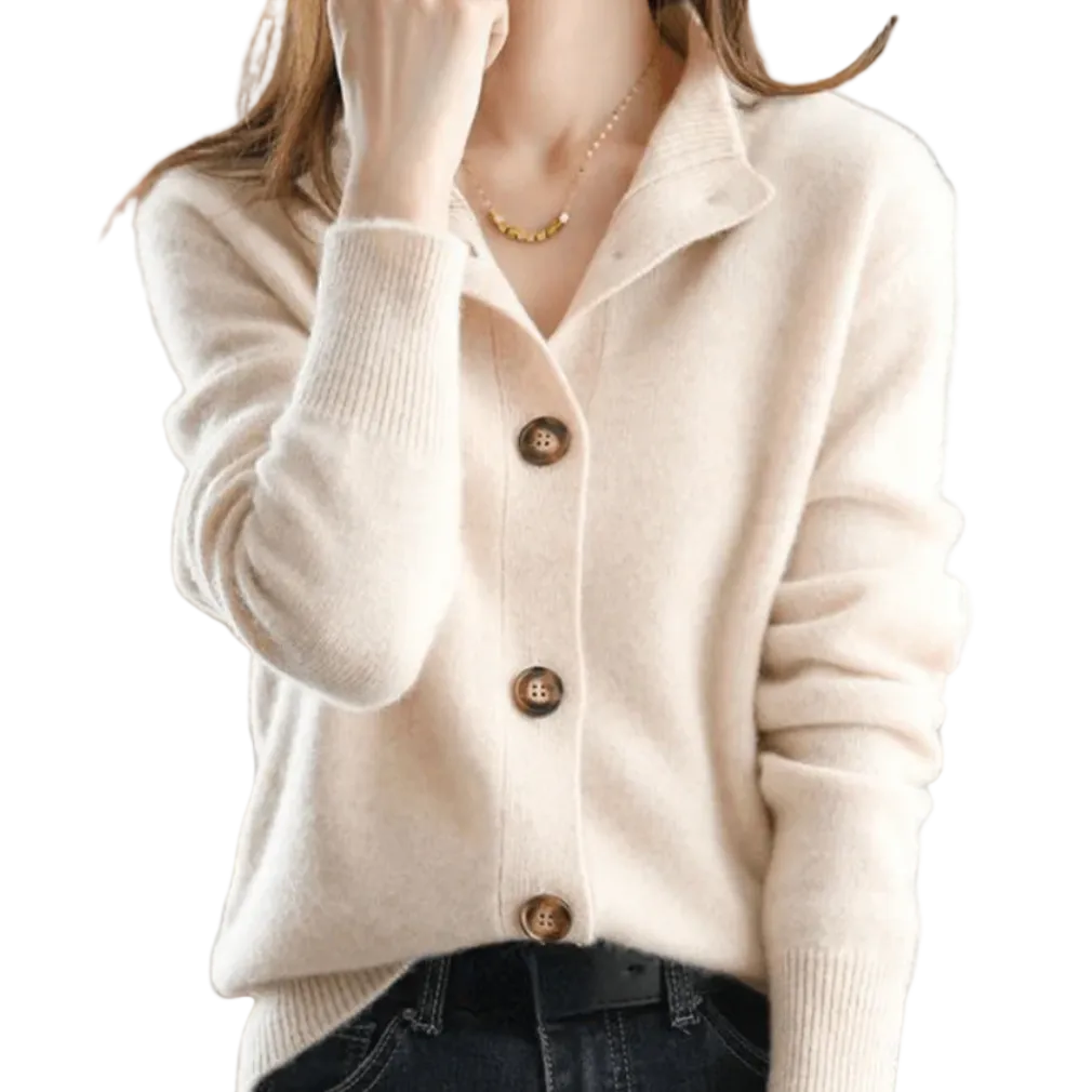 Button-Through Cashmere Cardigan