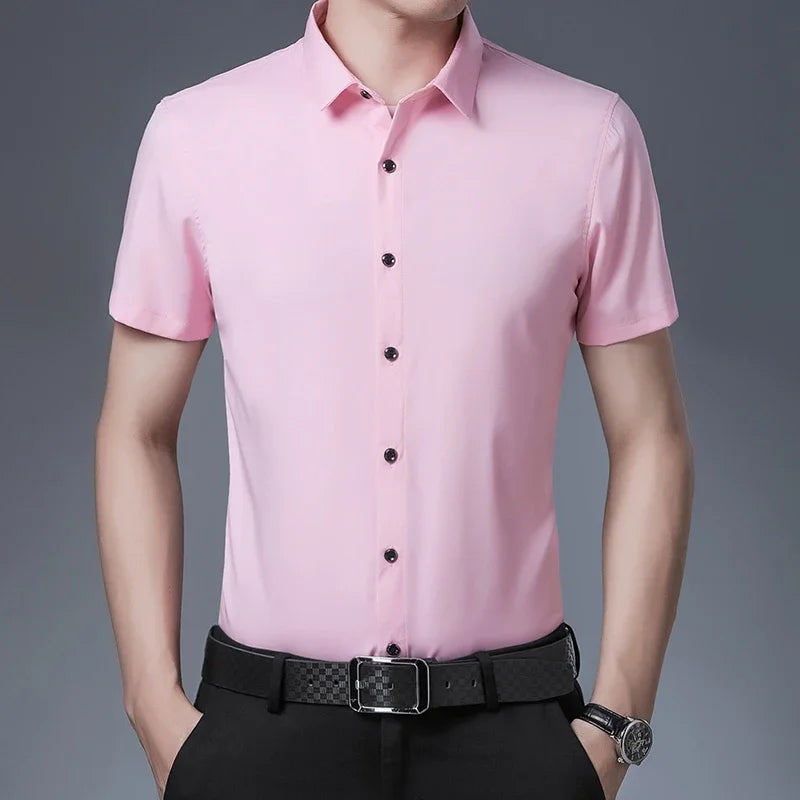 Business Casual Short-Sleeved Shirt