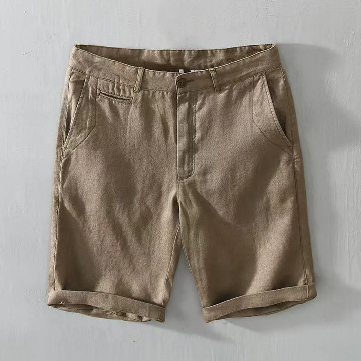Classic Linen Turn-Up Shorts