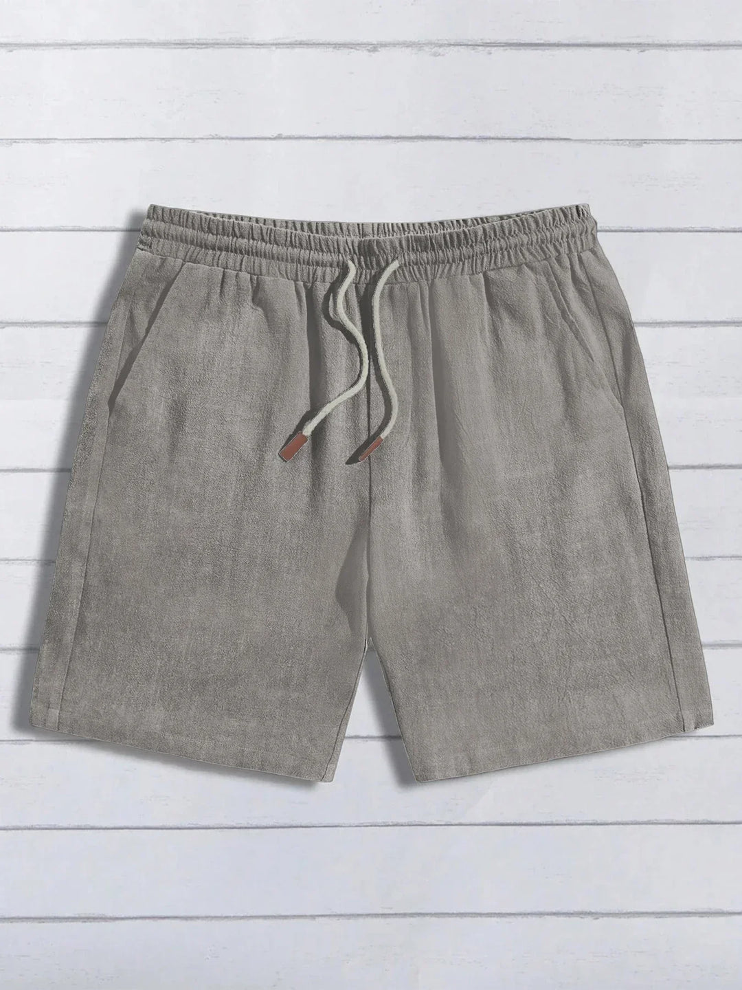 Relaxed Linen Drawstring Shorts