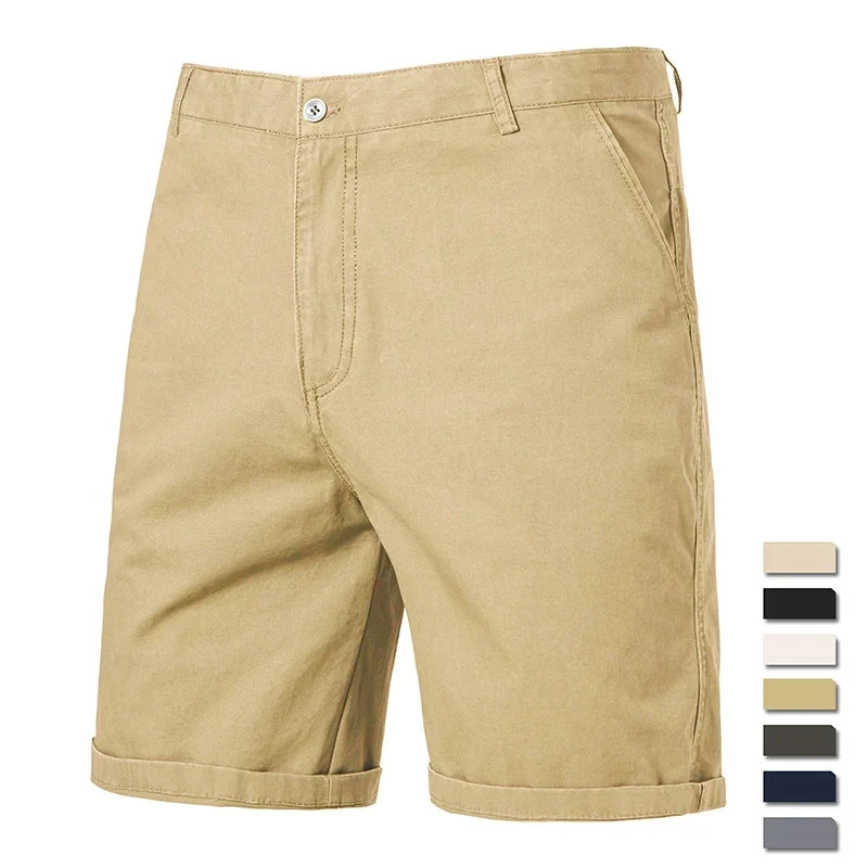 Classic Stretch Chino Turn-Up Shorts