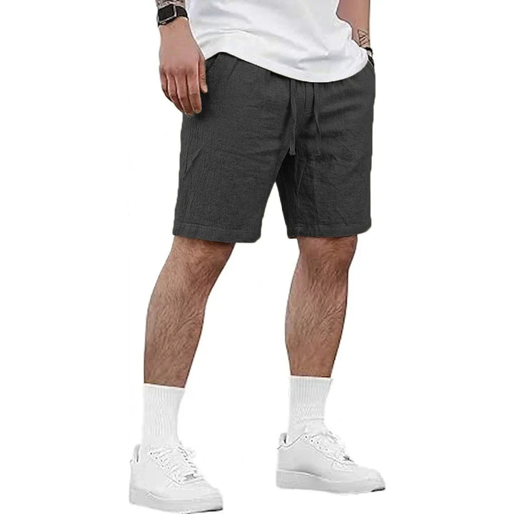 Pure Linen Drawstring Shorts