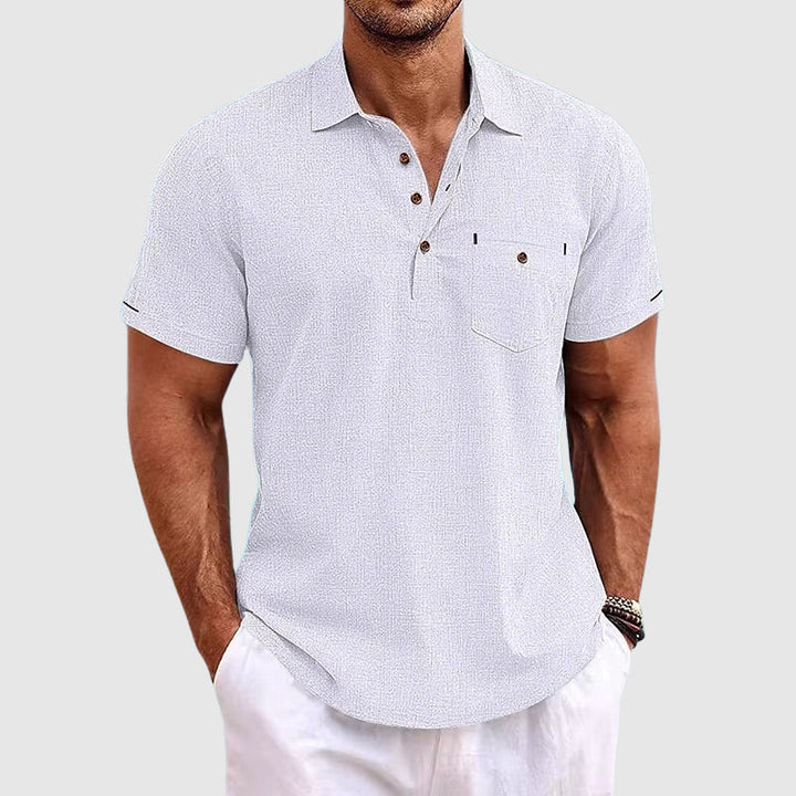 Linen Polo Shirt